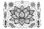 Detailed Lotus Mandala