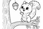 Squirrel with Acorn